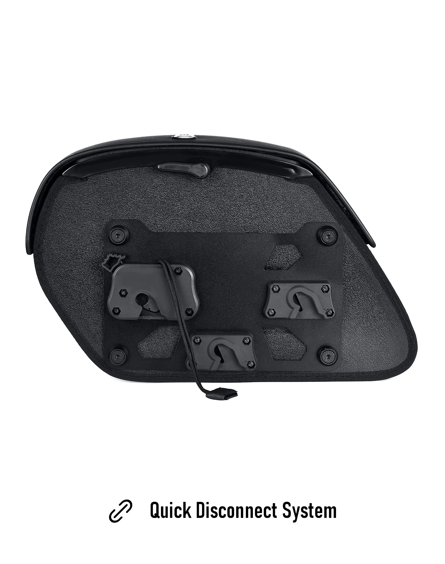 28L - Panzer Medium Quick Mount Honda Rebel 1100 Leather Saddlebags Quick Disconnect System