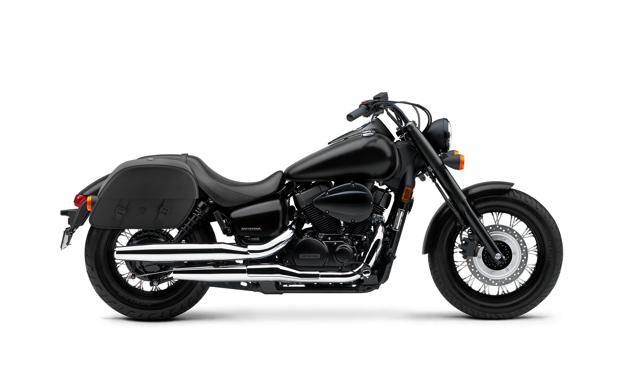 28L - Baelor Medium Quick Mount Honda 750 Shadow Phantom Motorcycle Saddlebags @expand