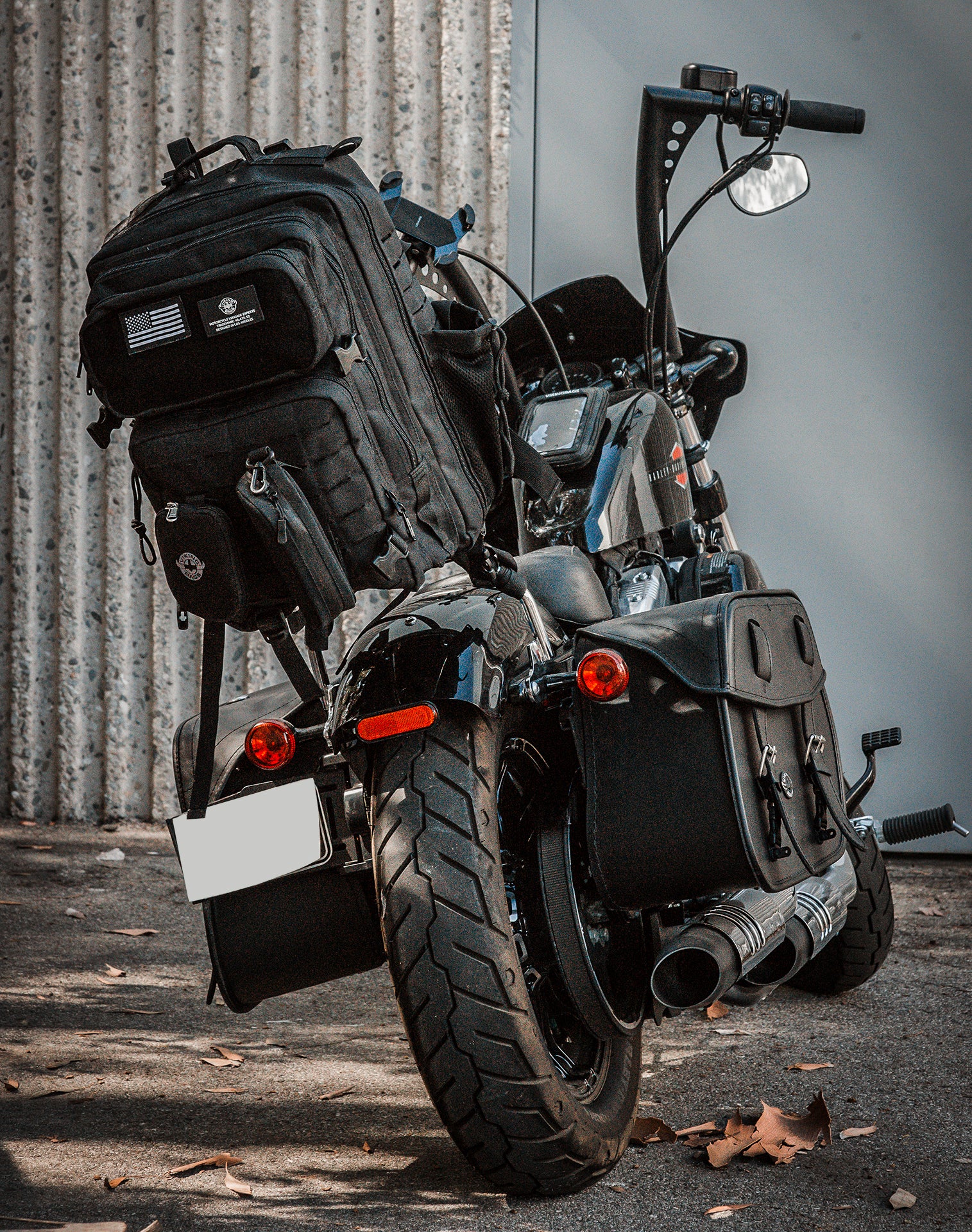 45L - Tactical XL Ducati Motorcycle Sissy Bar Backpack v1