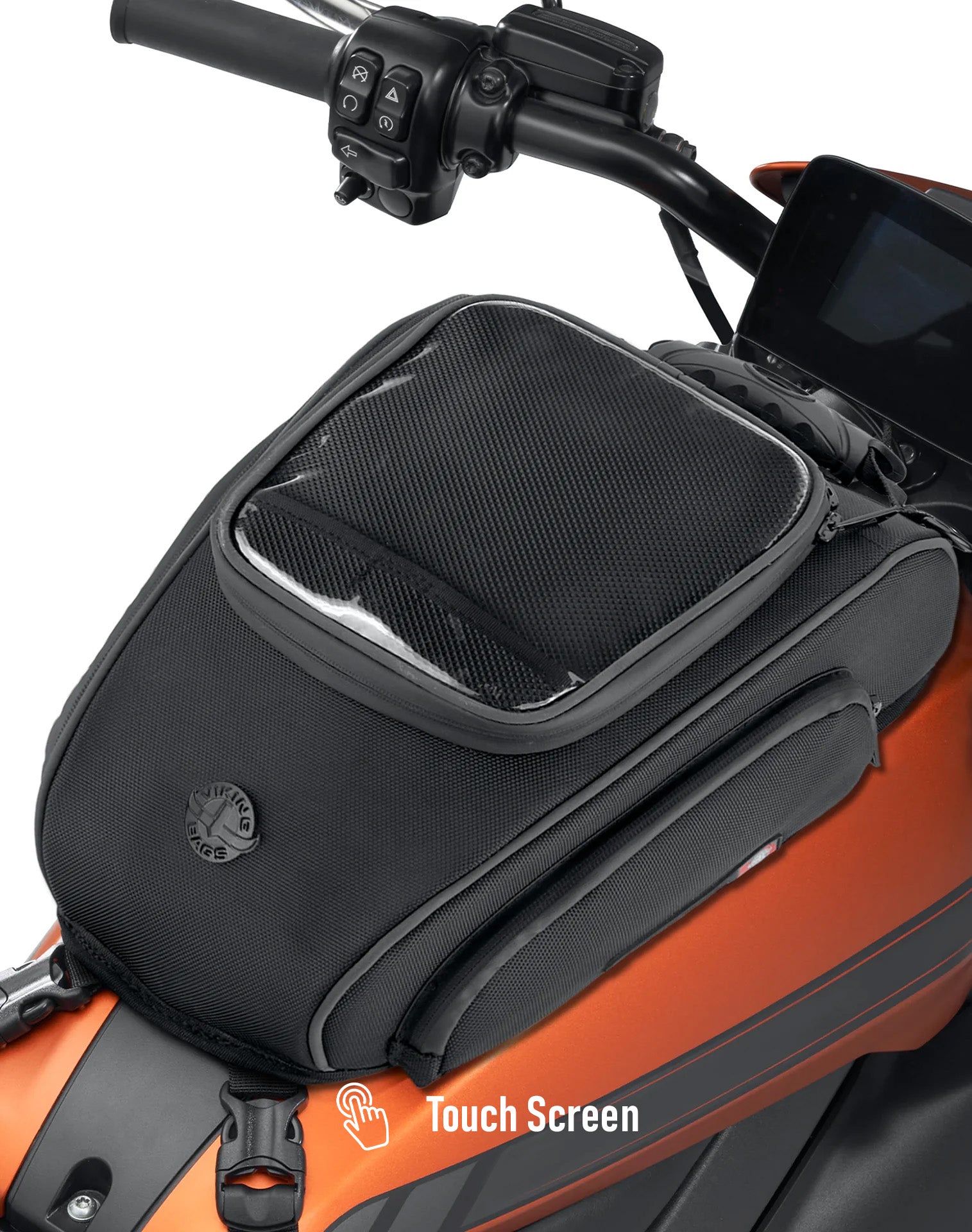 Viking Electra Motorcycle Tank Bag for Harley Livewire Touch Screen