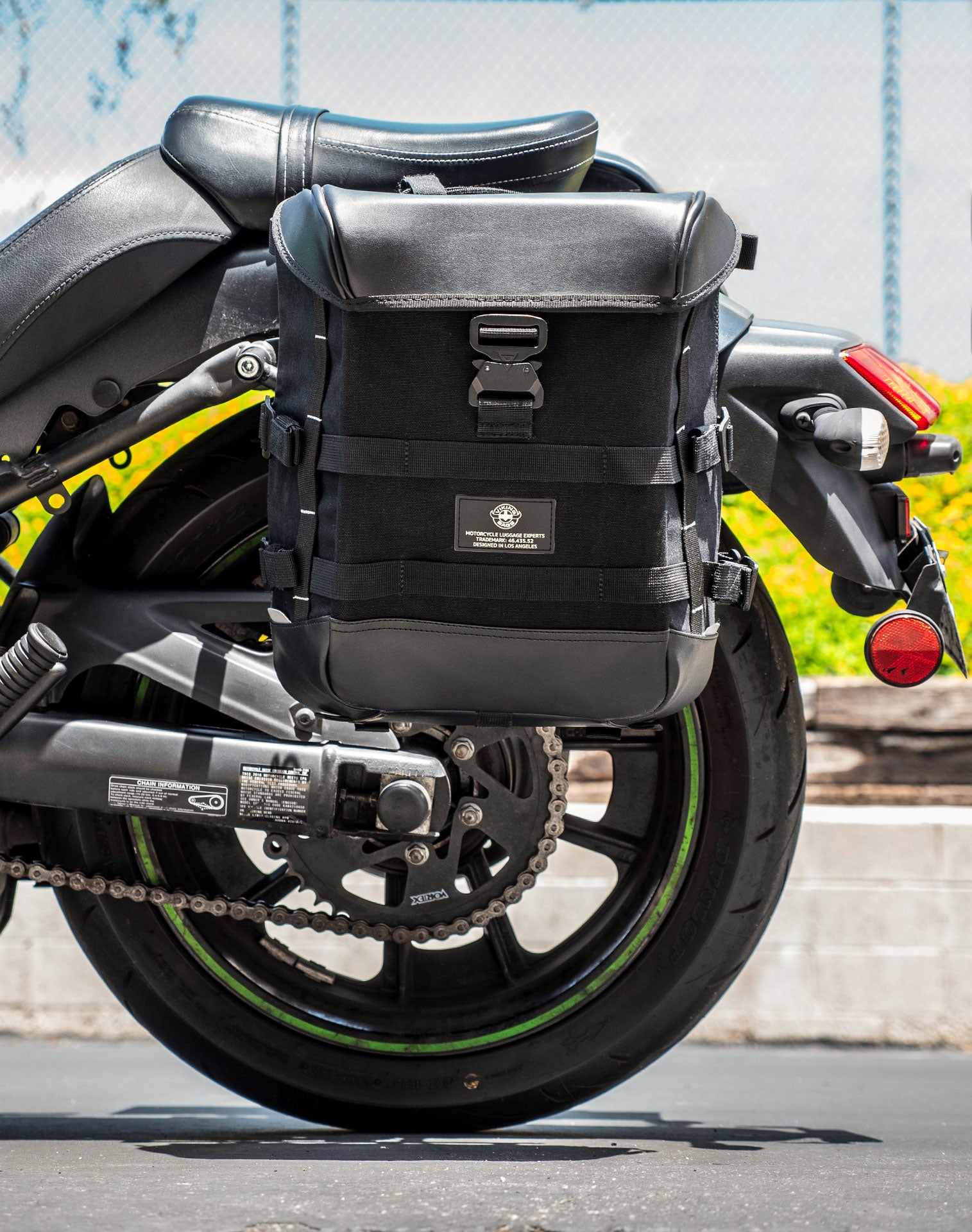 15L - Incognito Quick Mount Medium Kawasaki Vulcan S VN650 Solo Motorcycle Saddlebag (Left Only) v2