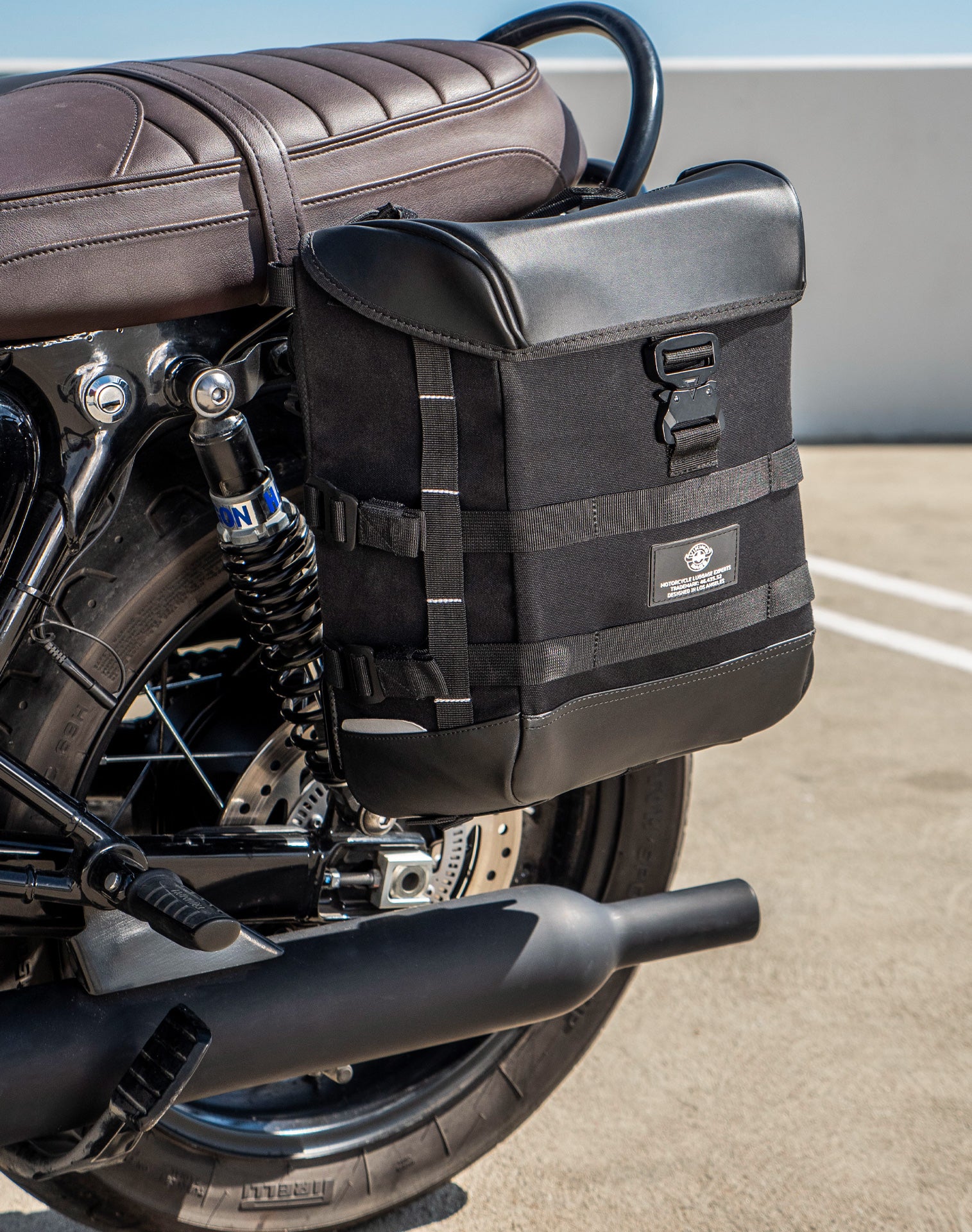 15L - Incognito Quick Mount Medium Triumph Bonneville T100 Solo Motorcycle Saddlebag (Left Only) v1