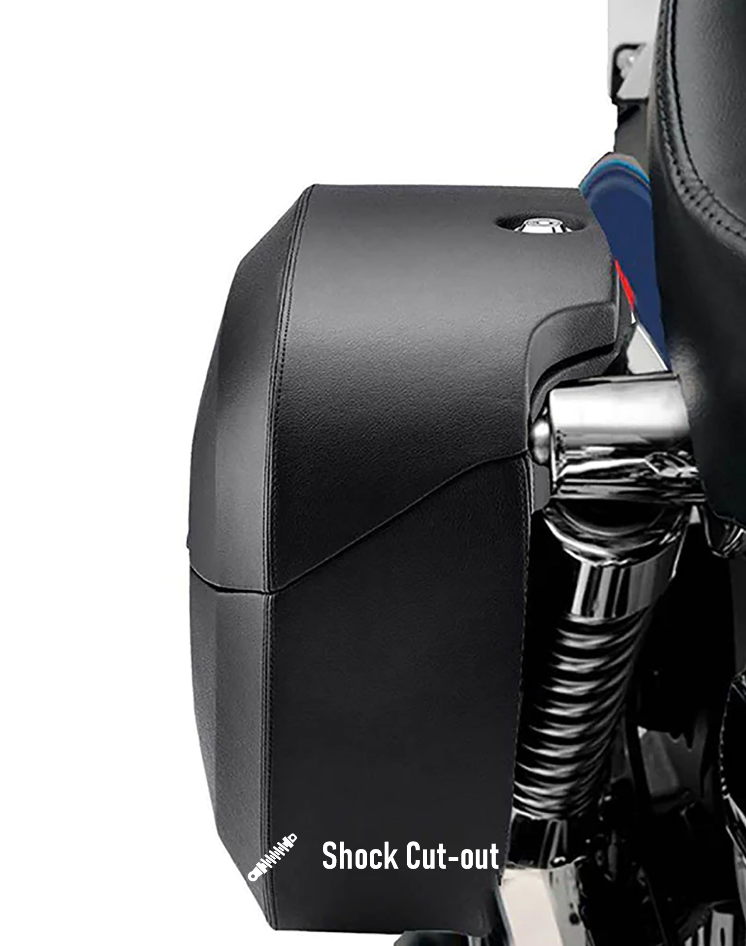 Leather covered cheap hard saddlebags