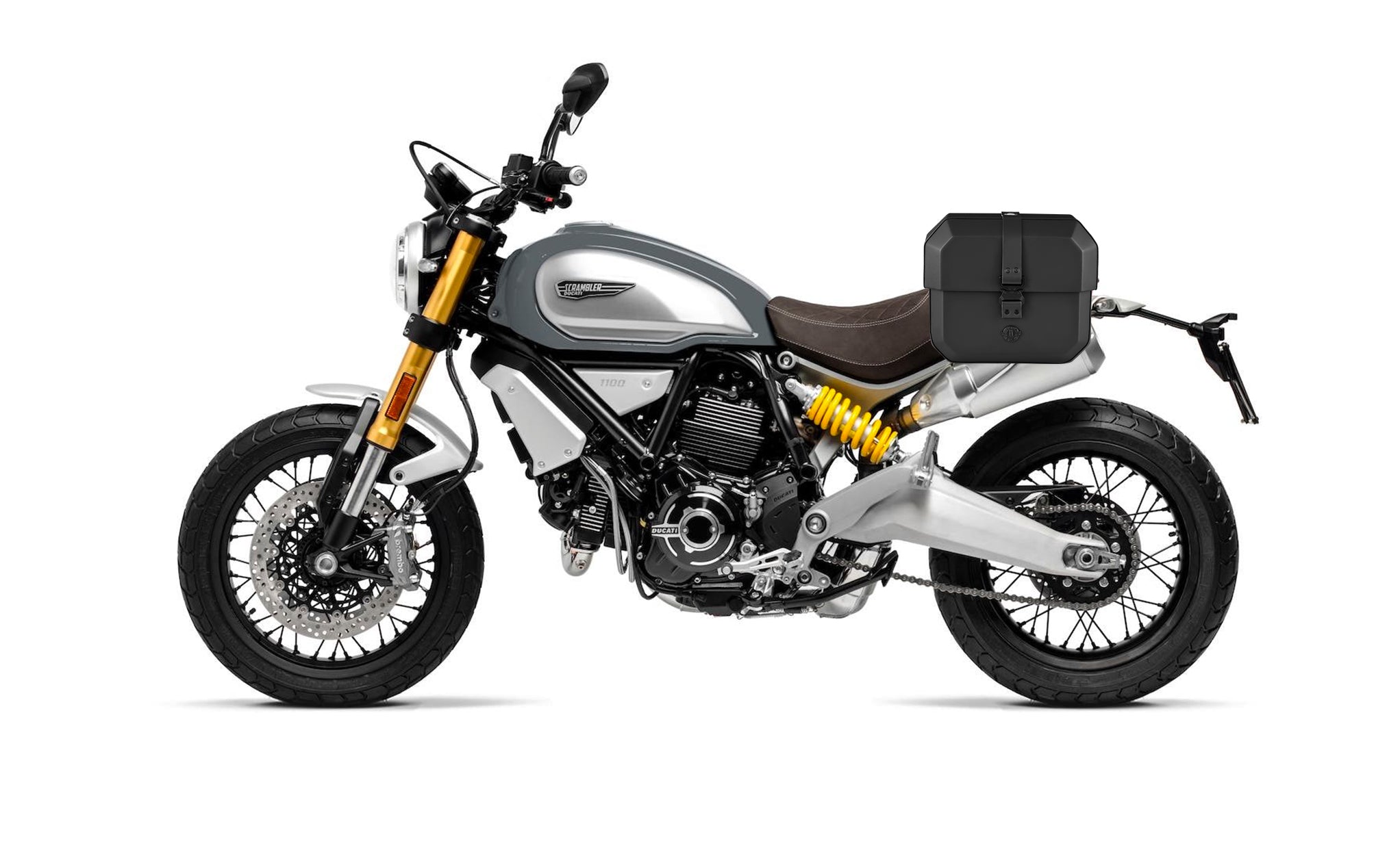 10L - Outlaw Quick Mount Small Ducati Scrambler 1100/Special/Sport Hard Solo Saddlebag (Left Only) @expand