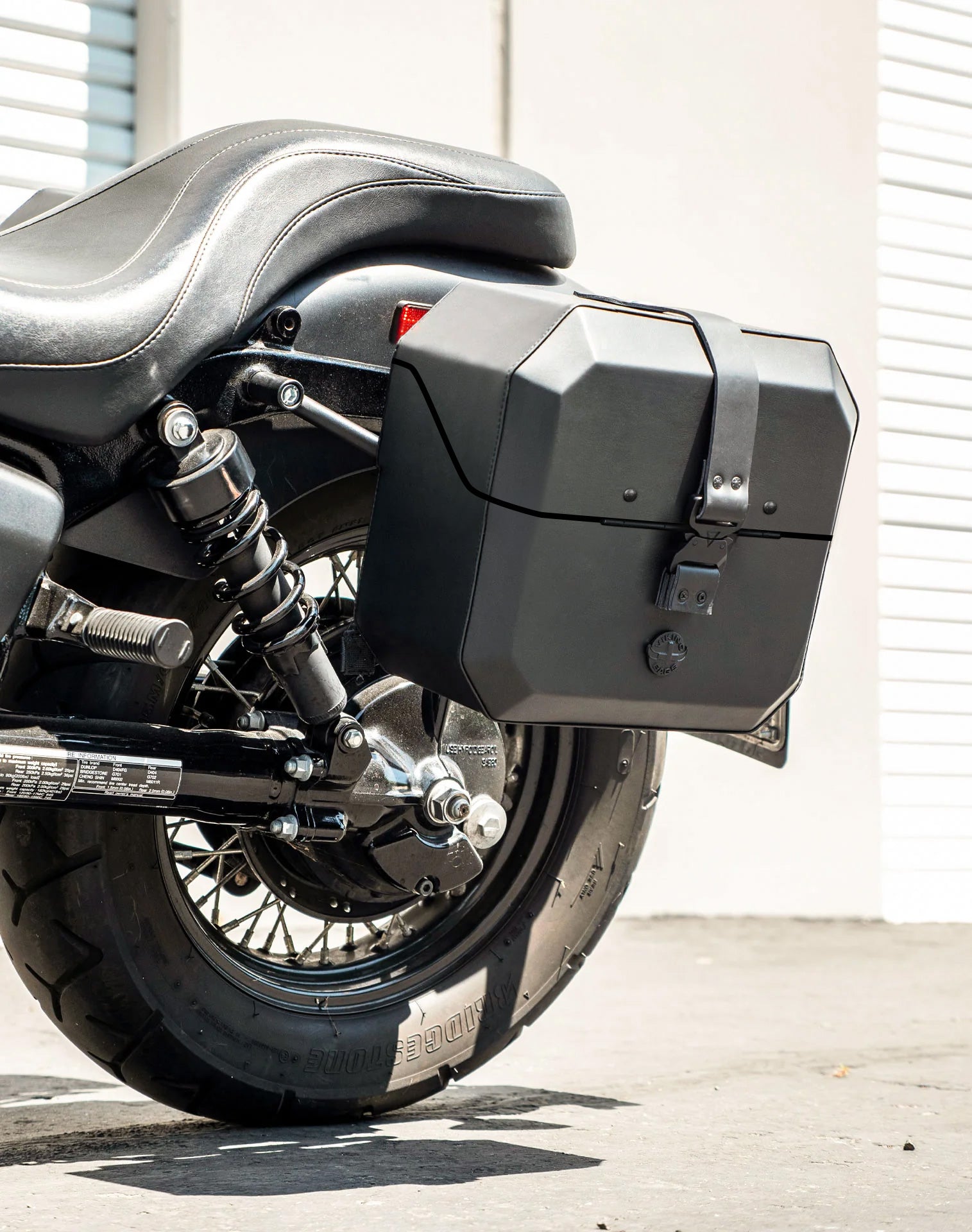 10L - Outlaw Quick Mount Small Honda 750 Shadow Phantom Hard Solo Saddlebag (Left Only) v2