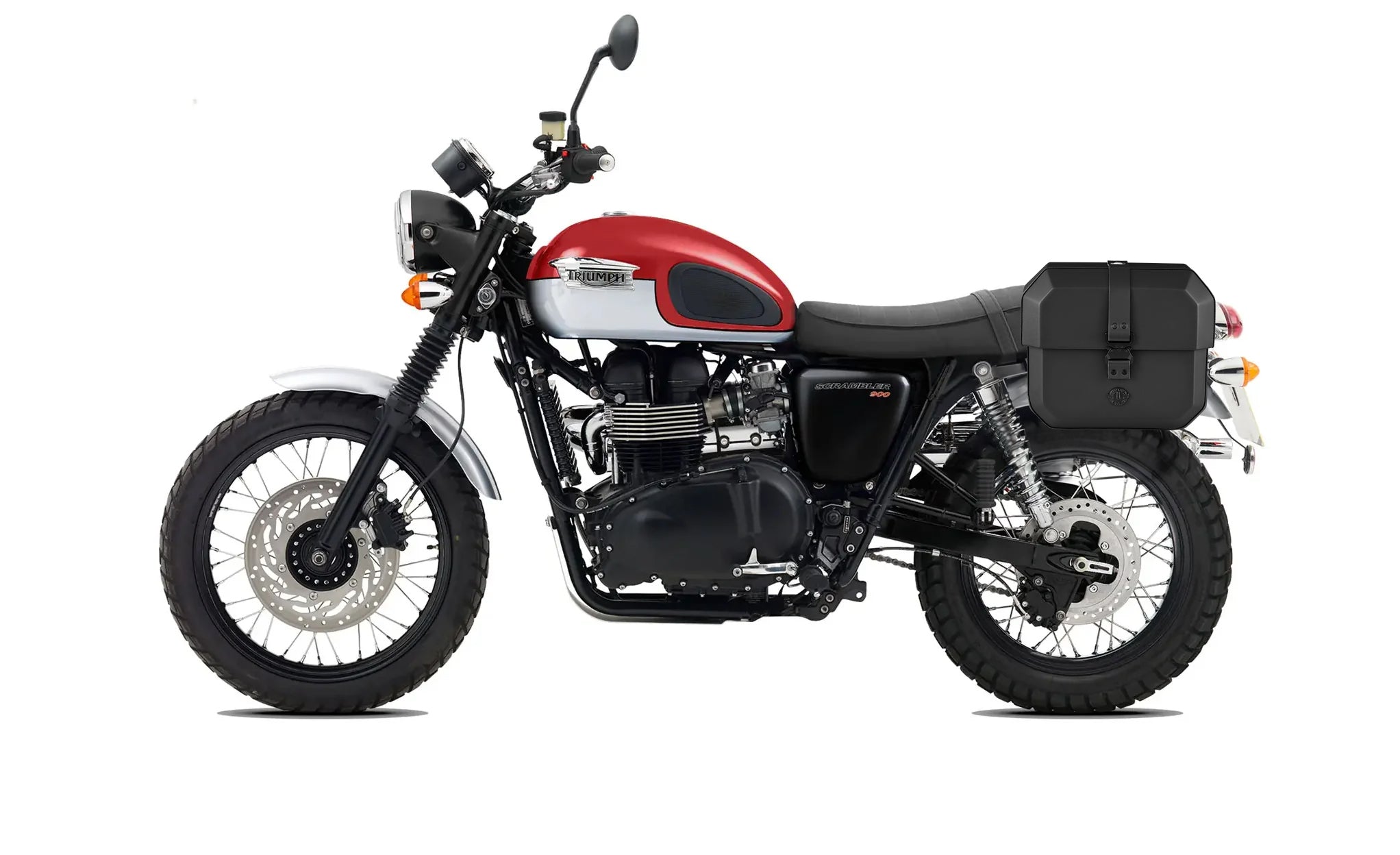 10L - Outlaw Quick Mount Small Triumph Scrambler Hard Solo Saddlebag (Left Only) @expand