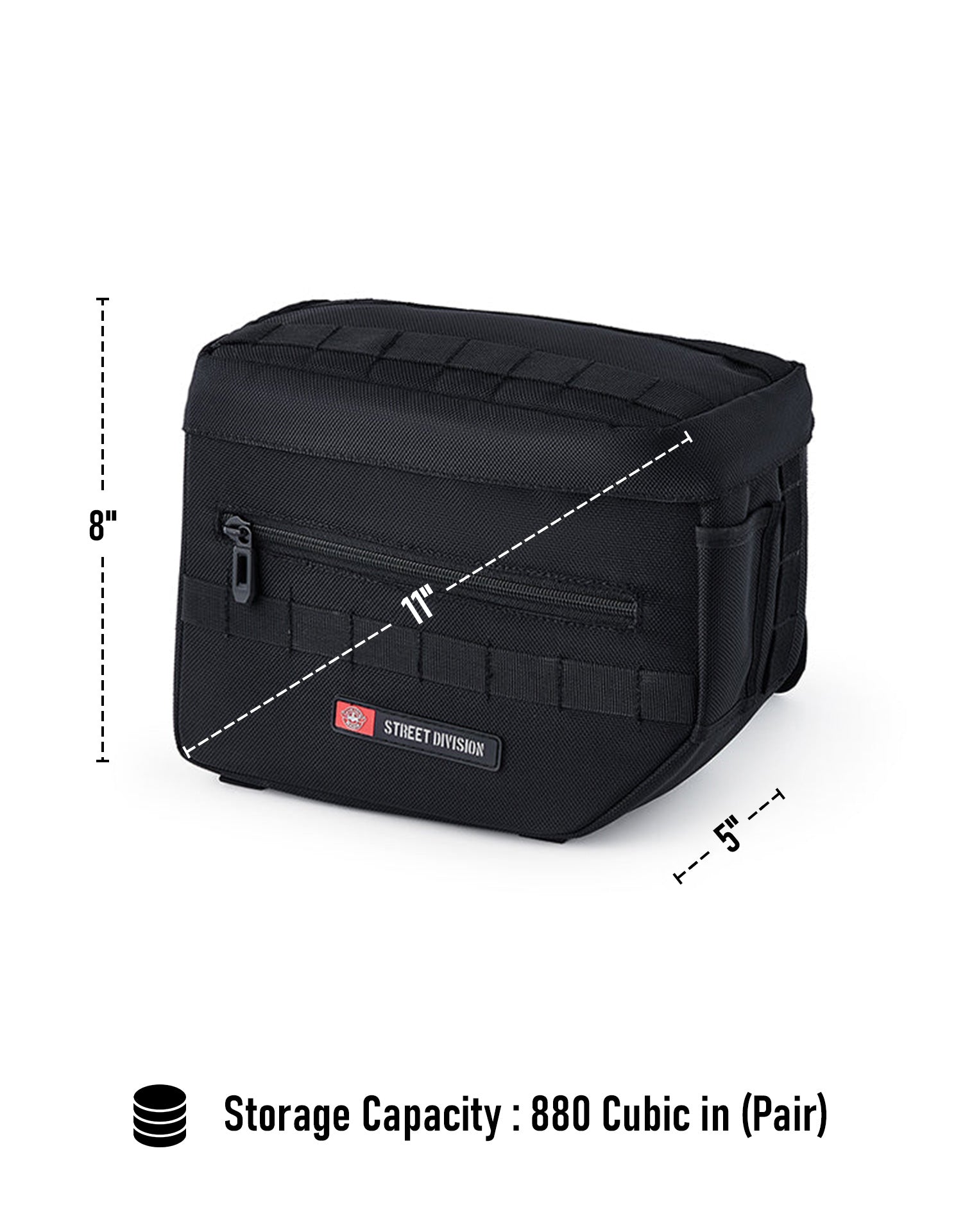 14L - Patriot Small Triumph Speedmaster (2003-17) Throw Over Saddlebags Storage Capacity