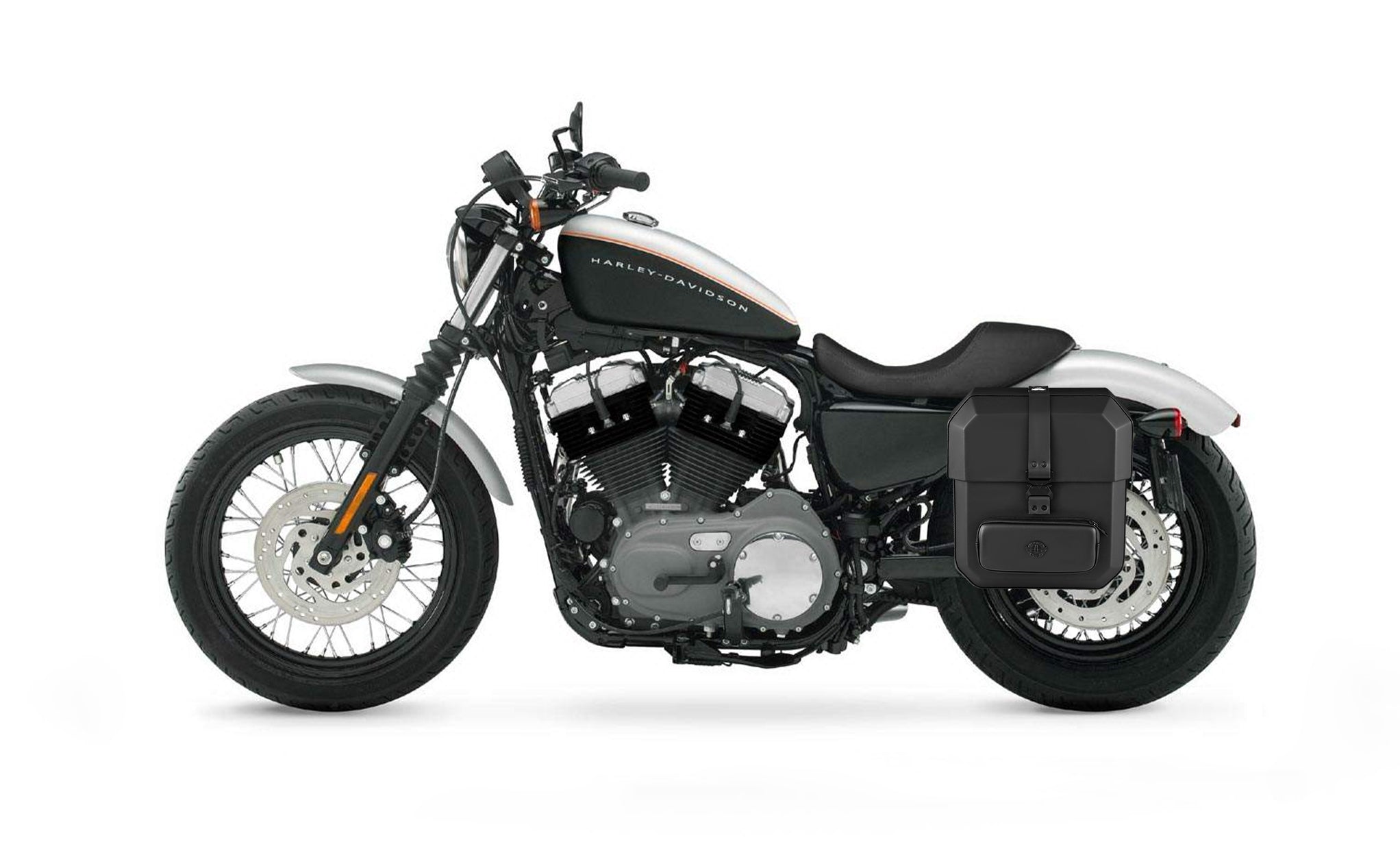 Viking 15L Outlaw Quick Mount Medium Harley Sportster 1200 Nightster Xl1200N Solo Hard Saddlebag Left Only Bag on Bike @expand