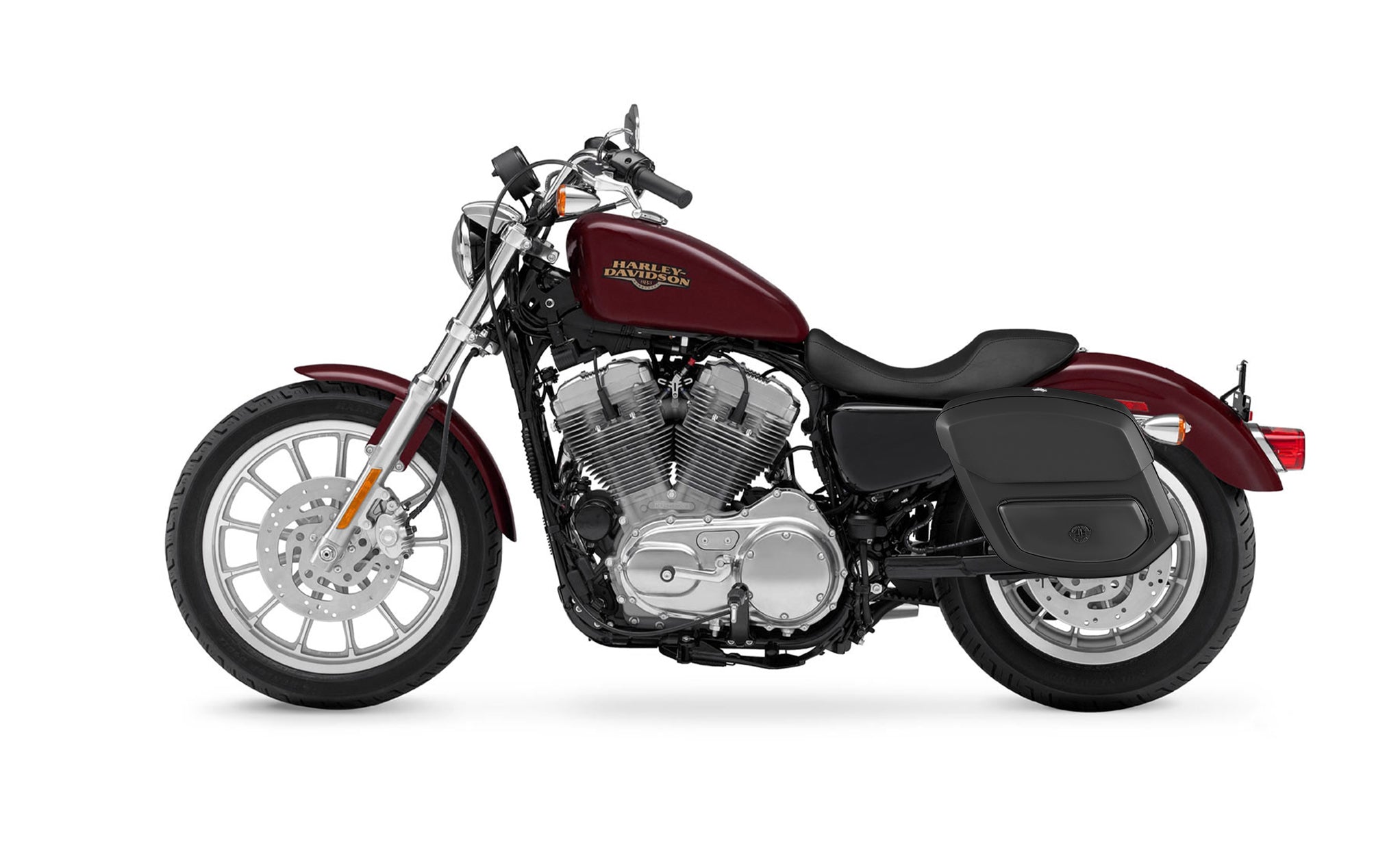 Viking 20L Ironclad Quick Mount Medium Harley Sportster 883 Low Xl883L Solo Hard Saddlebag Left Only Bag on Bike @expand