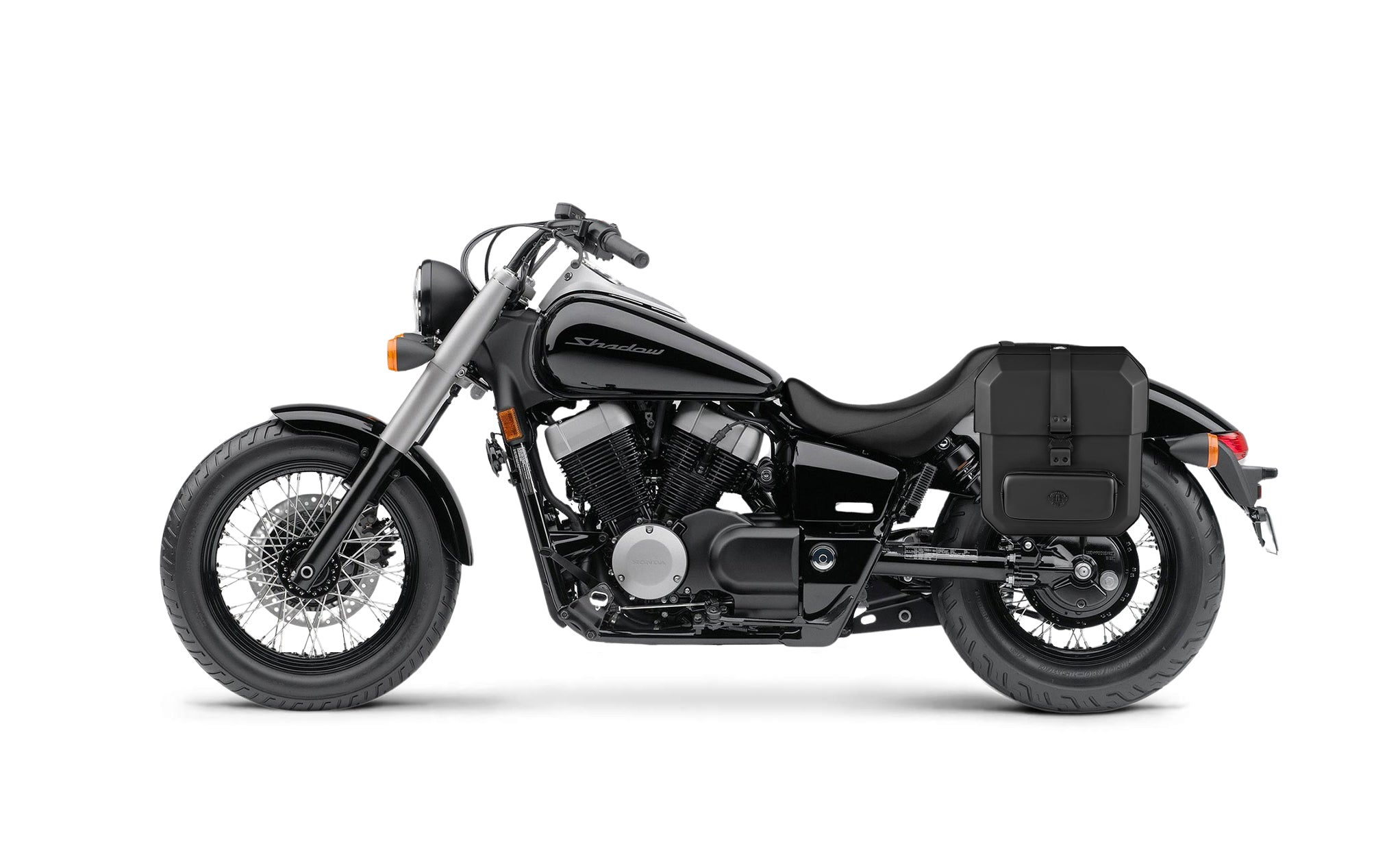 Viking 15L Outlaw Quick Mount Medium Honda 750 Shadow Phantom Solo Hard Saddlebag Left Only Bag on Bike @expand