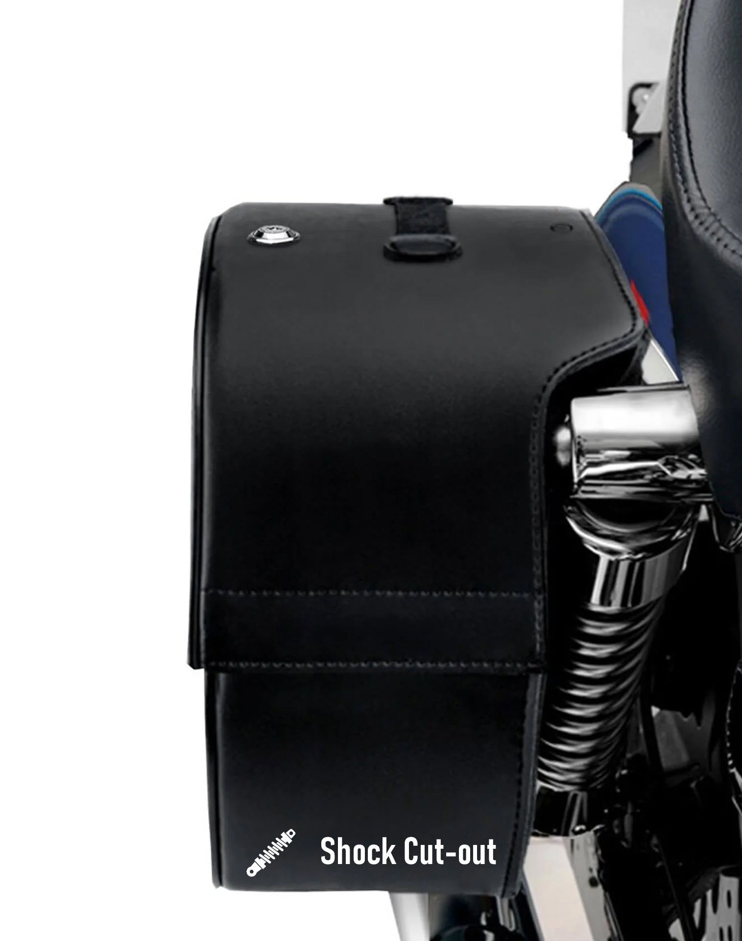 Viking Spear Shock Cut Out Large Leather Motorcycle Saddlebags For Harley Sportster 1200 Iron Xl1200Ns are Durable