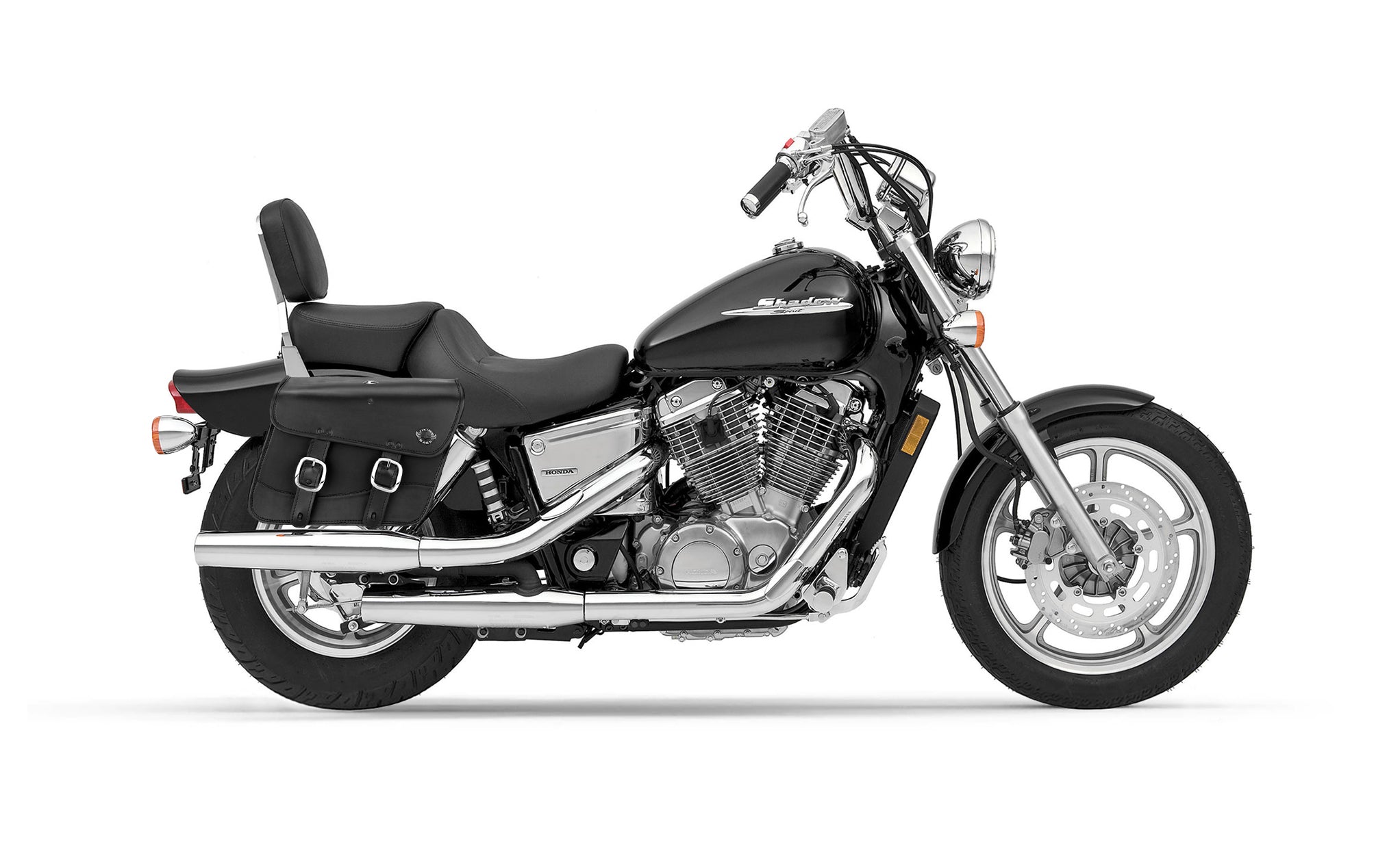 20L - Thor Medium Honda Shadow 1100 Spirit Leather Motorcycle Saddlebags @expand