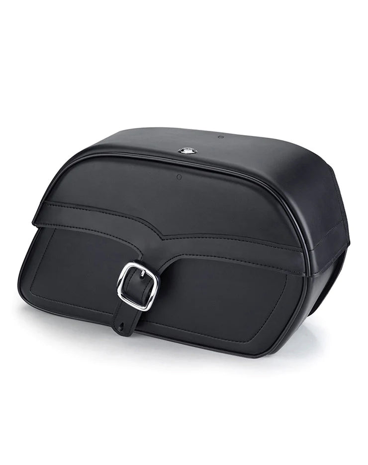 Leather discount motorcycle saddlebags