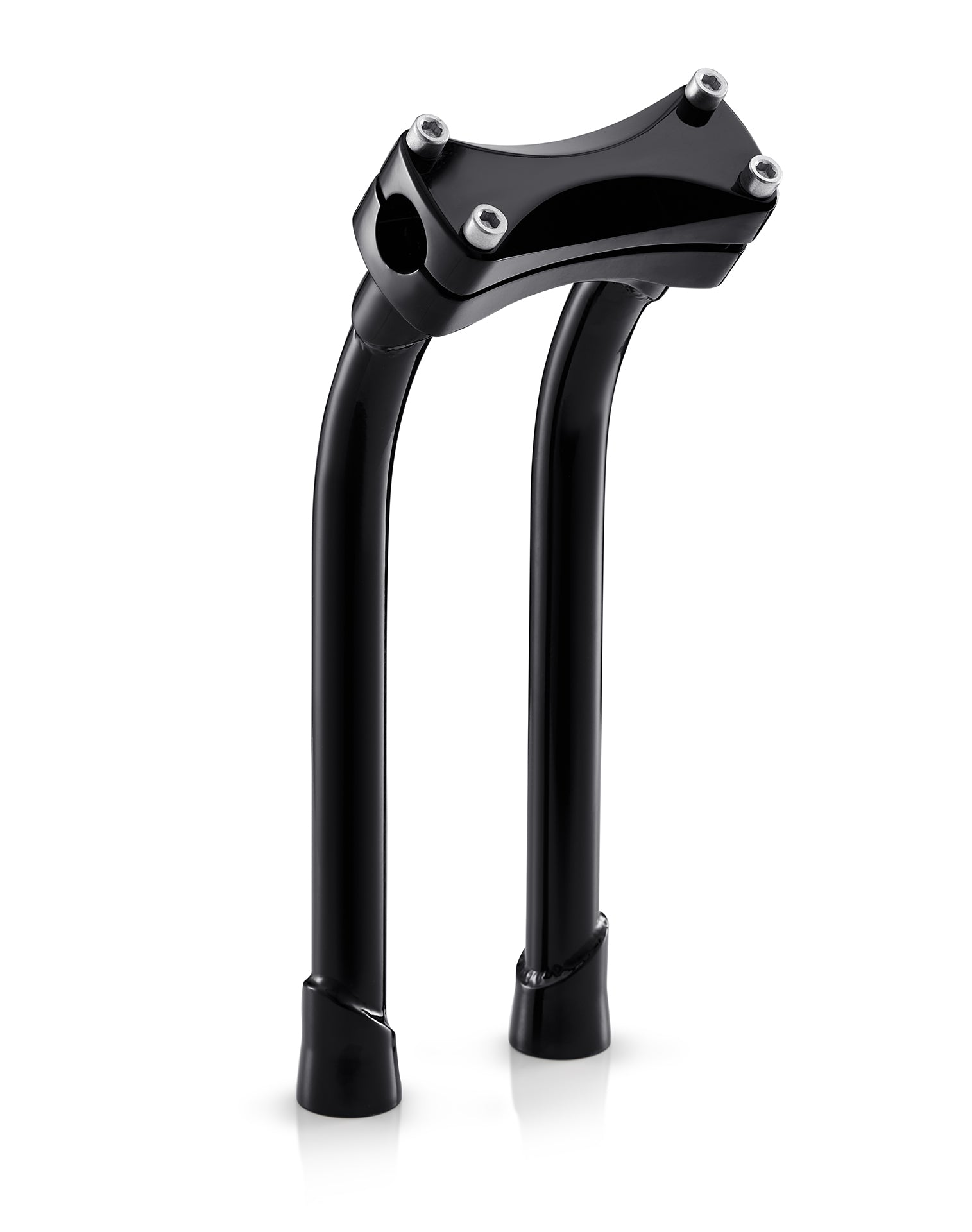 Viking Warlock 12" Pullback Handlebar Risers for Harley Dyna Low Rider FXDL/I Gloss Black Main View