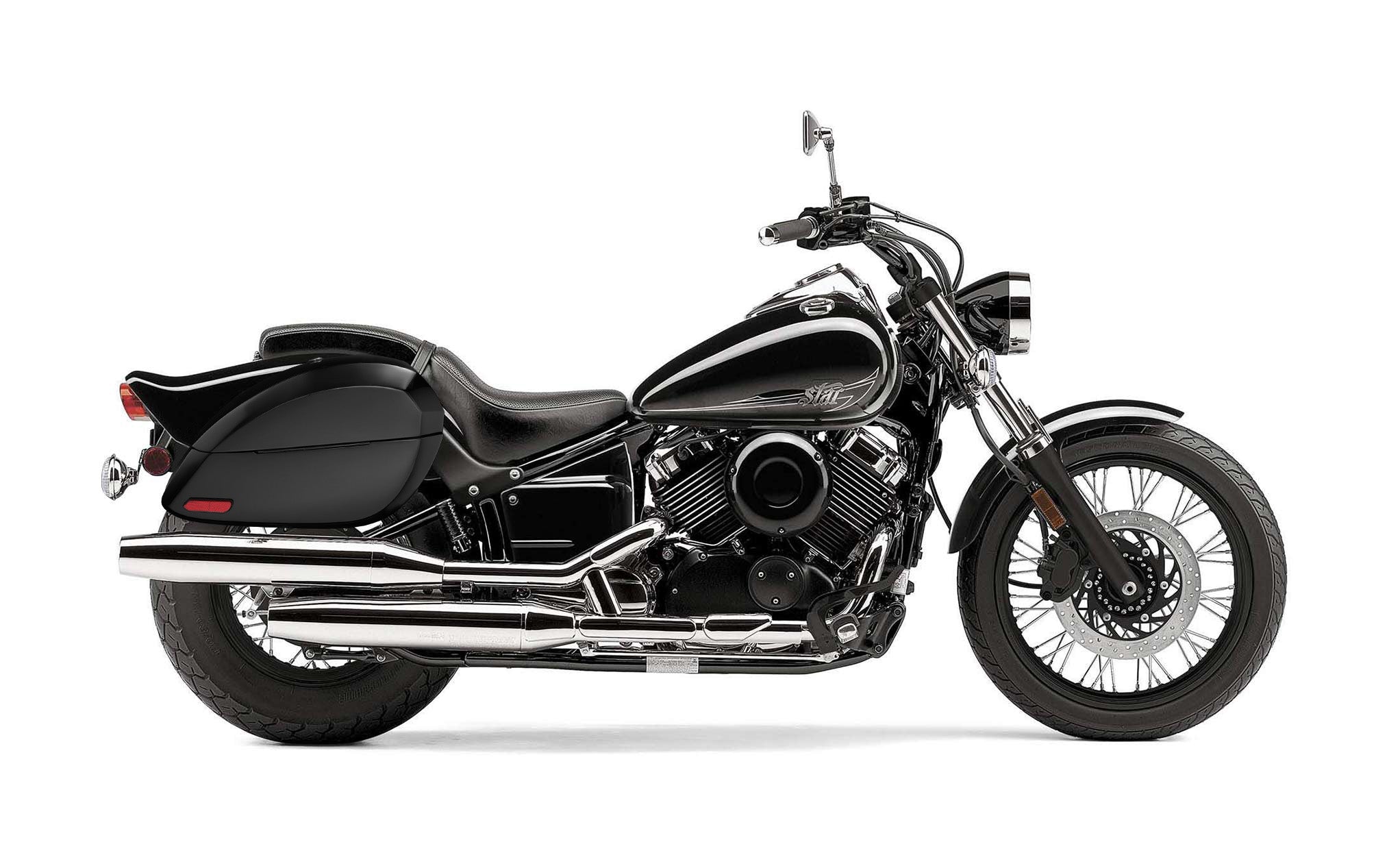 Yamaha v star 650 custom hard on sale saddlebags