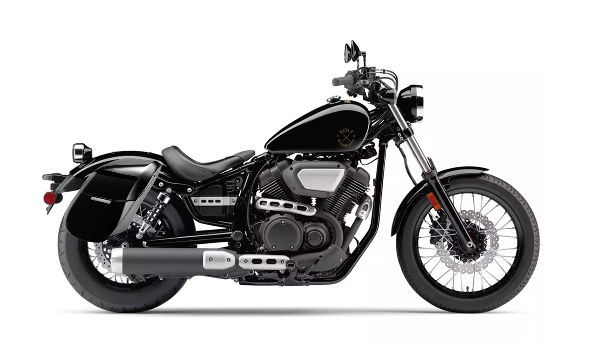 Viking Drifter Medium Yamaha Bolt Specific Painted Motorcycle Hard  Saddlebags