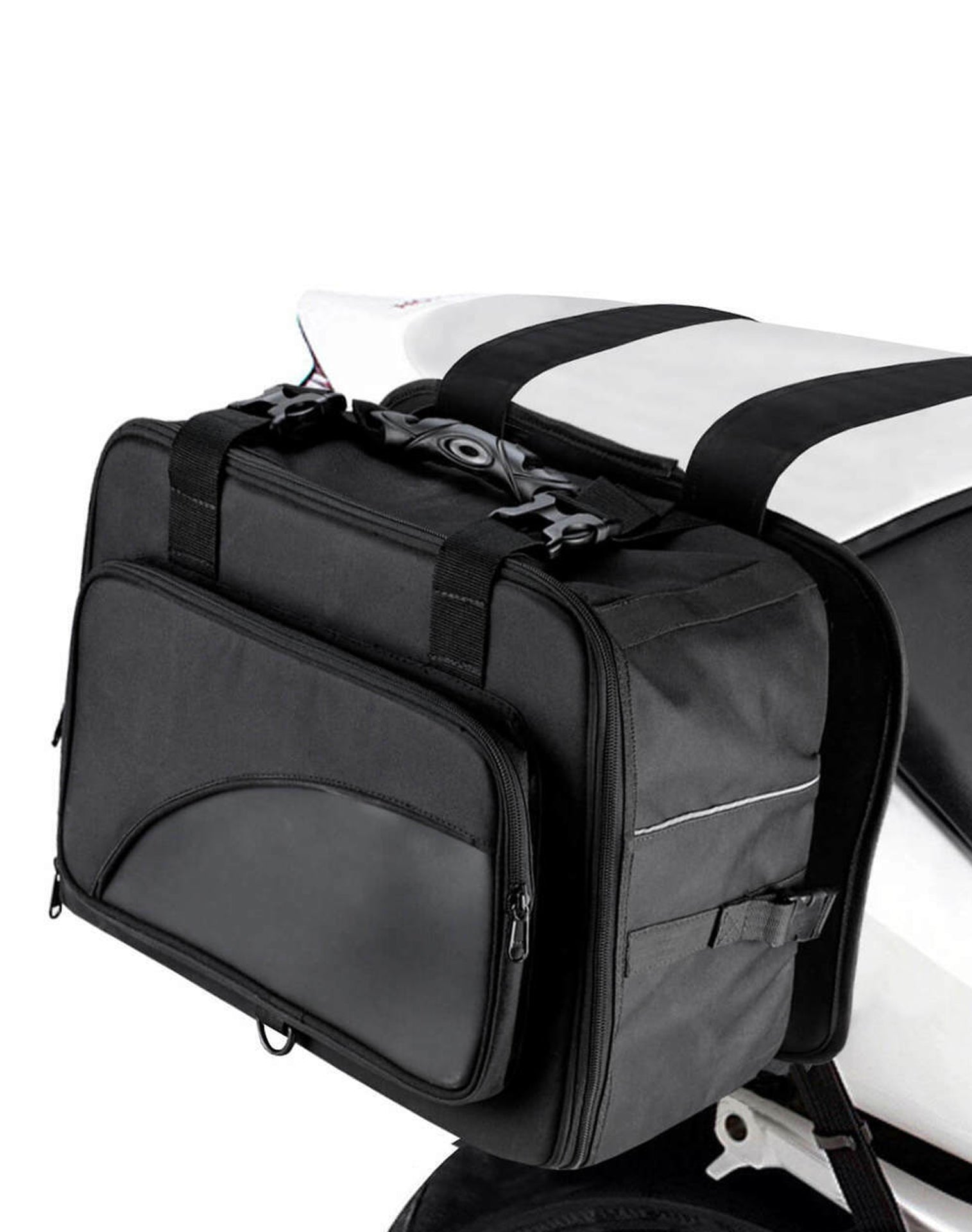 Viking Large Black Street/Sportbike Saddlebags 