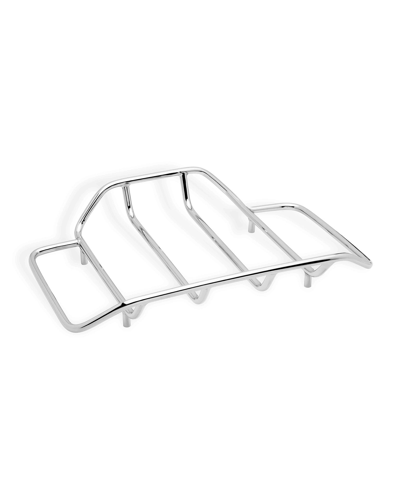 Viking Voyage Tour Pack Luggage Rack for Harley Street Glide Chrome Front View